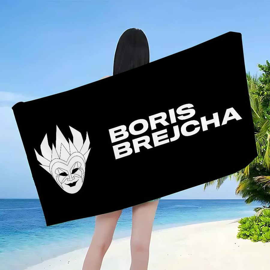 Ka Chen Muda Strandtuch DJ Boris Brejcha Mikrofaser schnelltrocknend B: 40 cm, H: 60 cm - Bild 5
