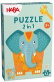 HABA 2 in 1 Holzpuzzle Elefant für Kinder ab 3 Jahren - Bild 1