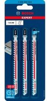 Bosch EXPERT Carbide Stichsägeblatt T 341 HM Fiber Plaster 3er-Pack - Bild 2