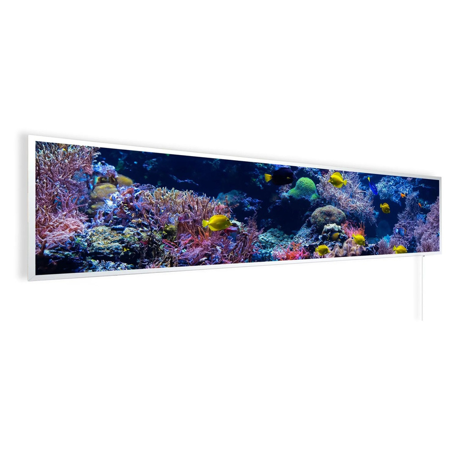 Könighaus Infrarotheizung Panorama Buena Vista Tiefsee in Blau und Weiß, B: 120 cm, H: 30 cm, T: 30 cm - Bild 2