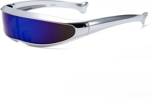 Yiran toy Sonnenbrille, oval, Kunststoff, Vollrand, weiß, Herren - Bild 1