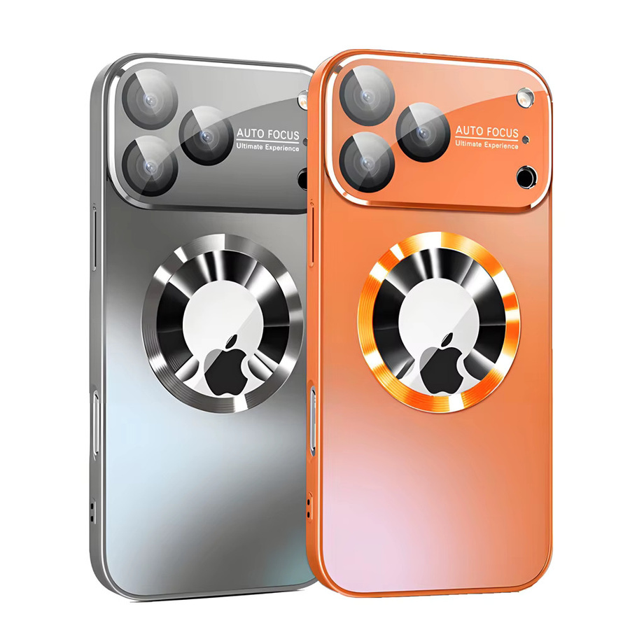 Modische Titan-Magnet-Handyhülle für Apple iPhone in Pink mit Kameraobjektivschutz - Bild 6