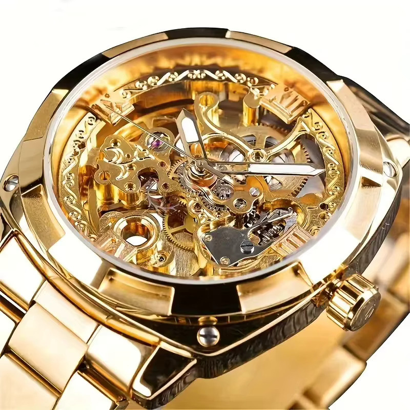 FORSINING Armbanduhr Automatik, Edelstahl, Schwarz, Herren - Bild 1