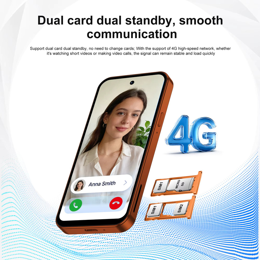 SERVO S45 Pro Mini-Smartphone in Blau mit Android 10.0, 4,0 Zoll HD-Display, 4G LTE, Dual-SIM, WLAN und Bluetooth - Bild 3