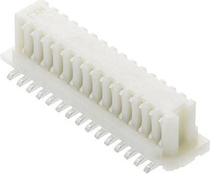 Molex Mezzanine-Steckverbinder mit 36 Polen, Rastermaß 0.80 mm, Farbe: Weiß, Artikelnummer 524653671, Tape on Full Reel - Bild 1