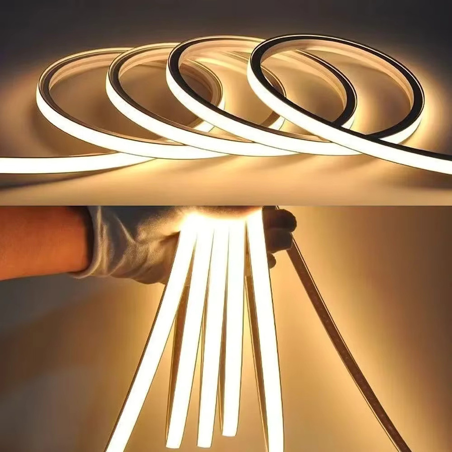 YSRSAI 12 V Silikon-LED-Streifen als flexibles Kanal-Abdeckungsprofil und Lichtdiffusor für DIY-Raumdekoration - Bild 4