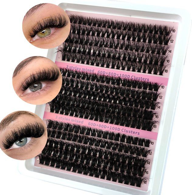 5D Flauschige Wimpern Cluster, Black, Unisex - Bild 1