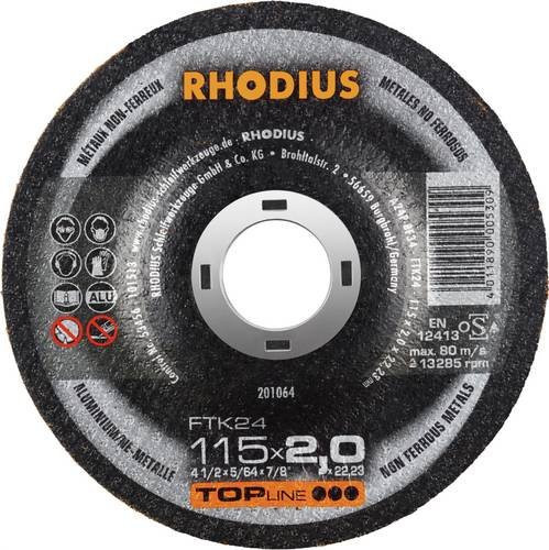 Rhodius FTK24 201064 Trennscheiben-Set für NE-Metalle, 25 Stück, Schwarz - Bild 1
