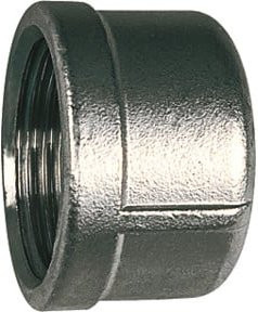 Riegler Verschlusskappe rund G 1 1/4 Durchmesser 49,0 mm aus Edelstahl in Silber - Bild 1