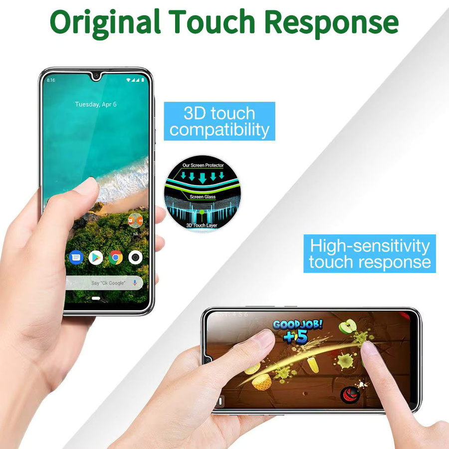 5 Stück Displayschutzfolien aus gehärtetem Glas für Xiaomi Mi 9 8 SE 9T Pro Max 6 6X Mix 3 Play in Transparent - Bild 2