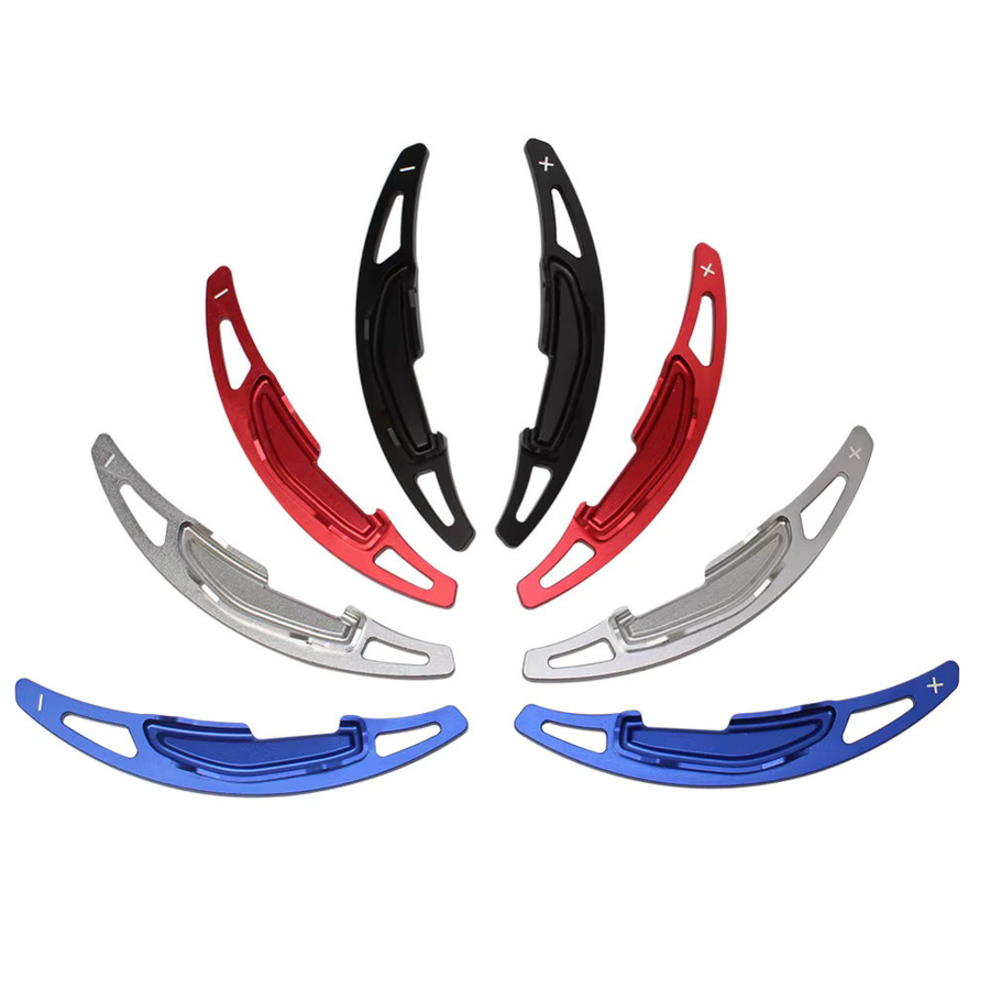Cherk Lenkrad Shift Paddle Shifter Verlängerung aus Aluminium Legierung in Blau für BMW M2 F87 M3 F80 M4 F82 F83 M5 F10 M6 F12 F13 X5M F85 X6M, 2 Stück - Bild 2