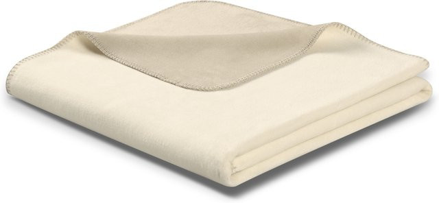 Biederlack Wohndecke Doubleface Reversible Fleece-Decke aus Baumwolle und Polyacryl in Beige, Pink oder Weiß B/B: 200 x 150 cm - Bild 1
