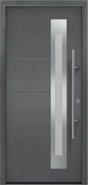 EcoStar Haustür Isopro Secur IPS 780S in Anthrazit-Met, DIN Rechts, B: 110 cm, H: 210 cm - Bild 1