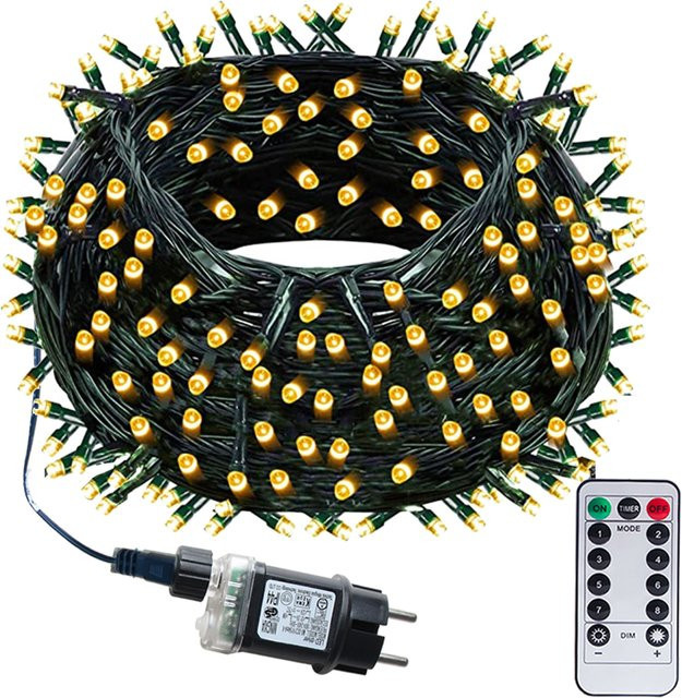 KIKIELF LED Outdoor Lichterkette für Garten, Terrasse und Weihnachtsdekoration - Bild 1