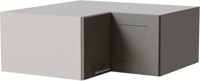 Feldmann-Wohnen Eckaufsatzschrank Oslo in Grau Dust Grey Matt mit Soft-Close-Türen, B/T/H: 90 x 36 x 90 cm - Bild 1