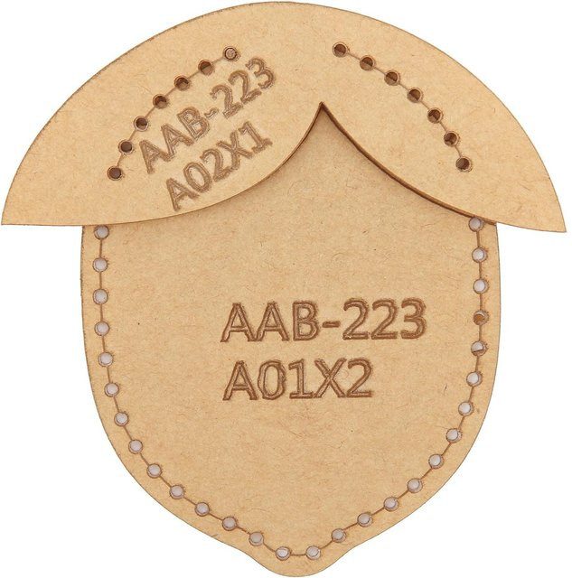 GoolRC Acrylvorlage für DIY Schlüsselanhänger in Transparent und Beige - Bild 1