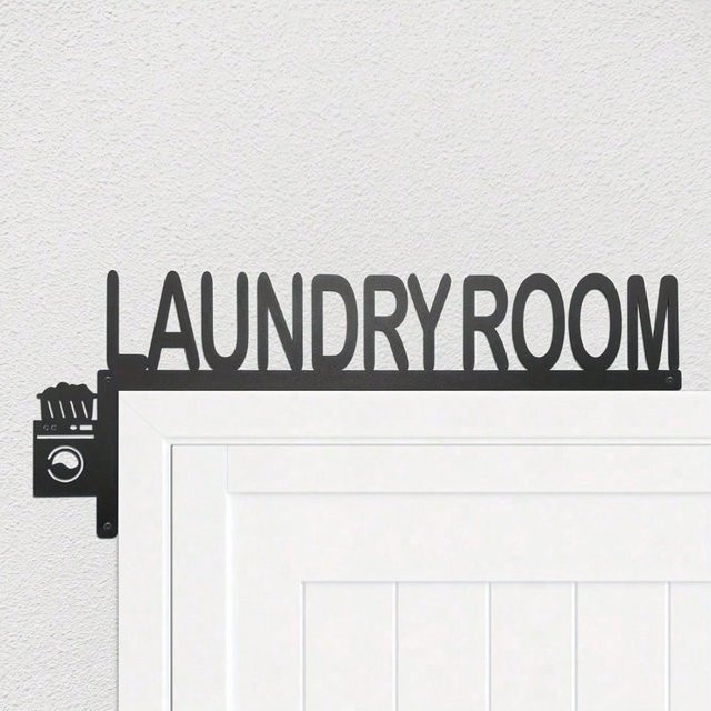 VexiHome Wandkunst aus Metall in Schwarz, minimalistisches Familienschild als modernes Dekor - Bild 1