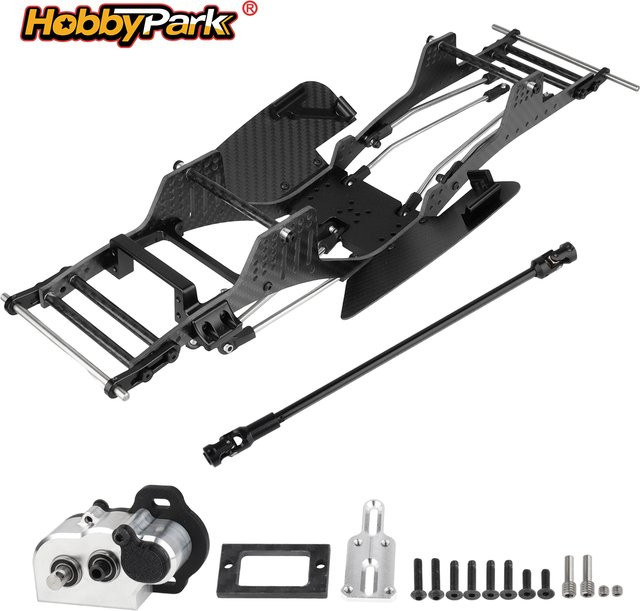 Hobbypark Carbonfaser LCG Chassis-Kit mit Getriebe & Antriebswelle, Zubehör - Bild 1