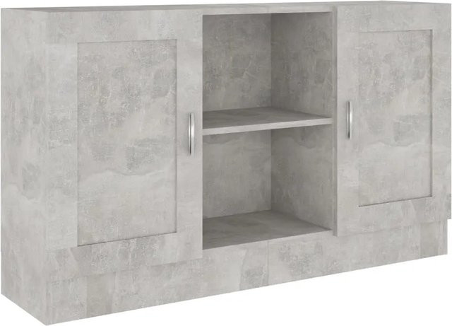 vidaXL Sideboard aus Holzwerkstoff in Betongrau matt, B/T/H: 120 x 30,5 x 70 cm - Bild 1