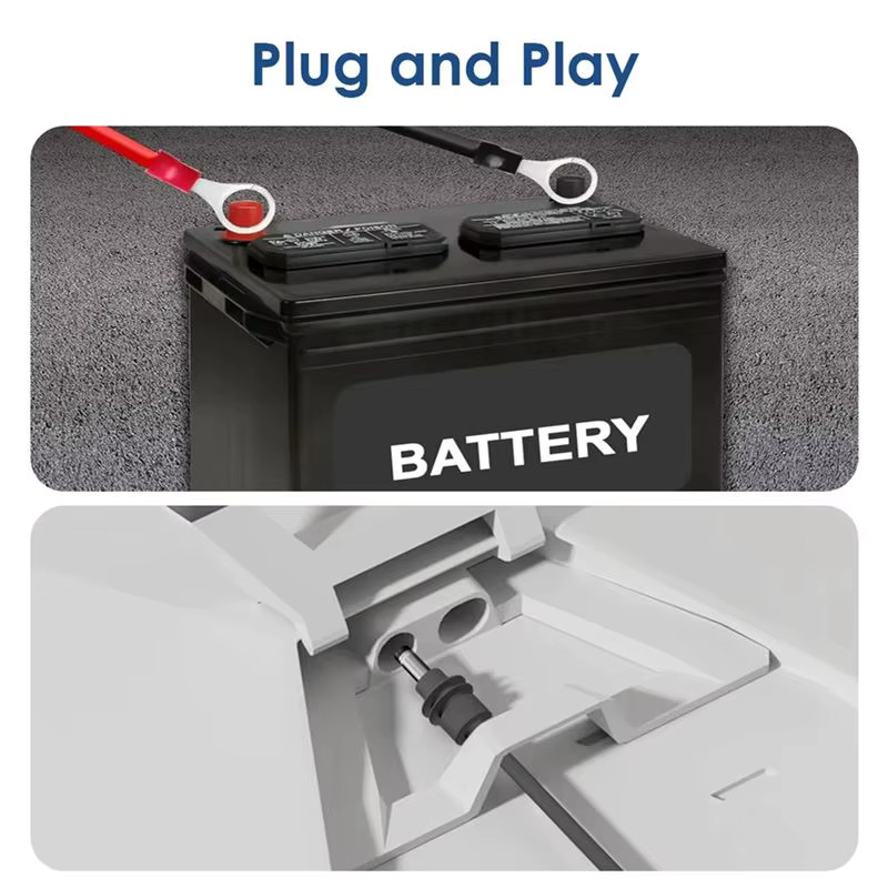 Noby Stromkabel für Starlink Mini DIY 14AWG Verlängerungskabel mit Kfz-Sicherungshalter ATC/ATO DC-Stecker in Grau - Bild 3