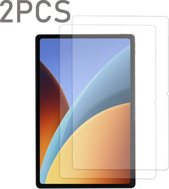 2er-Pack transparente Glas-Displayschutzfolie für Xiaomi Redmi Pad Pro 12,1 Zoll, Pad 2 9,7 Zoll, 11 Zoll, 10,6 Zoll und Pad SE 11 Zoll - Bild 1