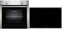 Neff BX18I Backofen-Set mit Induktionskochfeld in Silber, Smart Home Integration und Edelstahl-Design - Bild 1