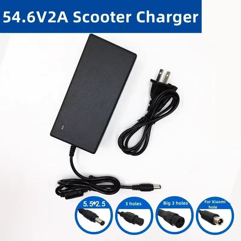 Lithium-Batterie Ladegerät für 48 V 13S Li-Ion Akku Packs, 54,6 V 2A, Farbe: Schwarz - Bild 3