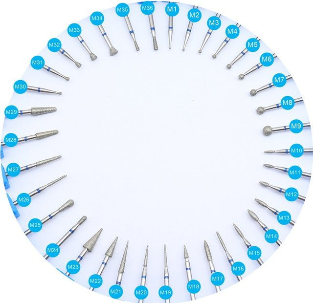 Easy Nail Diamant-Nagelfräser, 67 Arten, Unisex - Bild 1