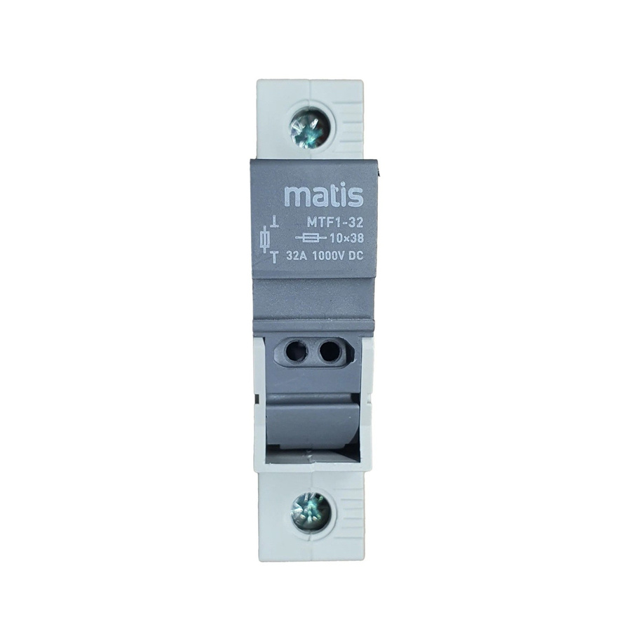 Matismart DC-Sicherungshalter 1P grau mit 15A Sicherung für PV, 10-32A, 1000V, 10x38mm - Bild 2