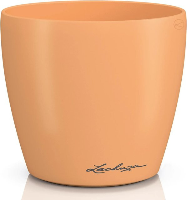 Lechuza Pflanzgefäß Classico Color Single Papaya in Orange, Durchmesser: 13 cm, Höhe: 12 cm - Bild 1