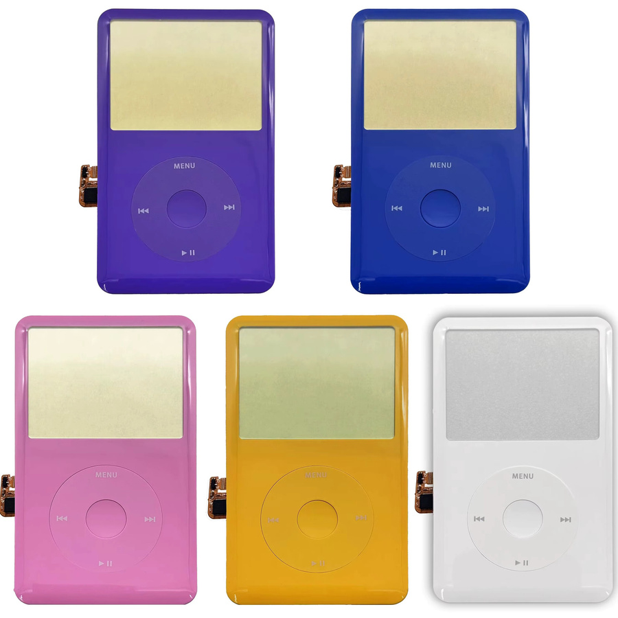 Apple Vordere Frontplatte in Schwarz für iPod Classic 6. und 7. Generation inklusive Gehäuse mit Clickwheel und Mitteltaste für 80GB 120GB 160GB A1238 - Bild 2