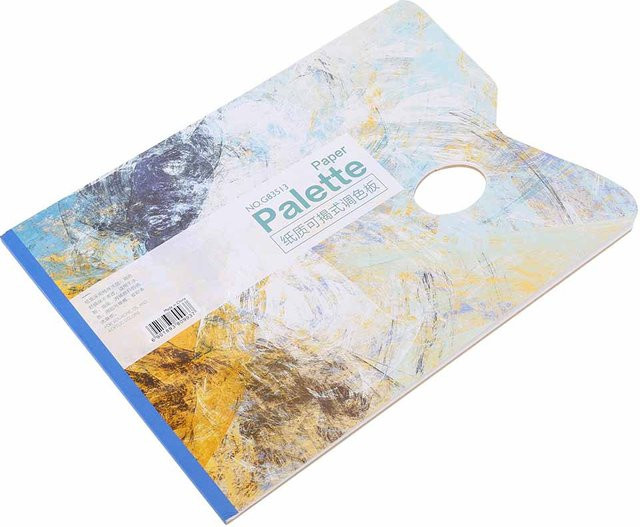DIYelecs Professioneller Gouache und Ölmalerei Palettenblock aus weißem Papier mit 25 Blättern - Bild 1