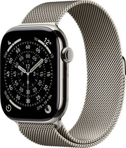 Apple Smartwatch, GPS + Cellular, 46 mm, Titan, Milanaise, Unisex - Bild 1