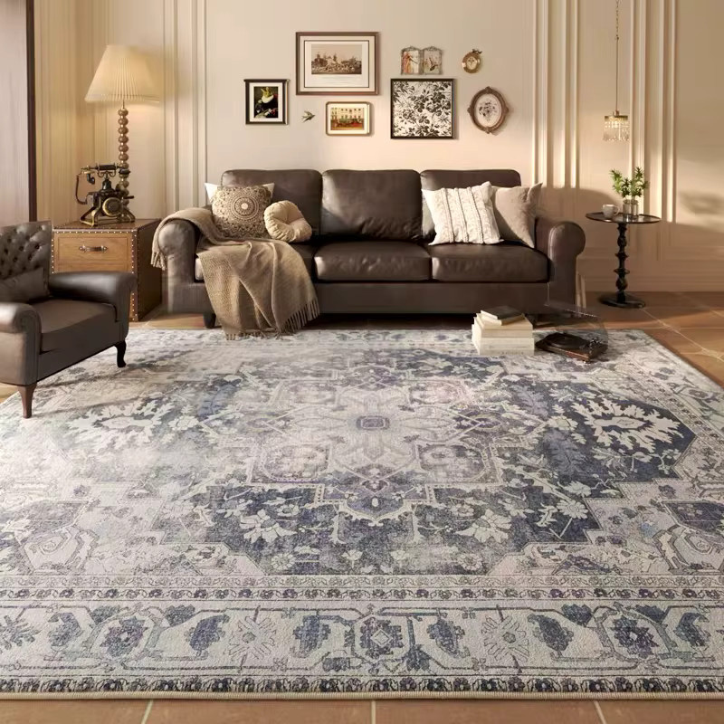 VIKAMA American Vintage Wash Teppich in Kaschmir-Optik für Wohnzimmer, Schlafzimmer und Lounge - Bild 2