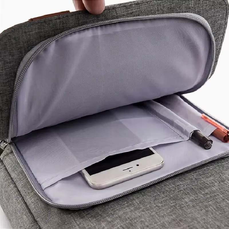 Ninth World Laptoptasche und Tablet Schutzhülle für 9-11 Zoll Geräte, wasserdicht und stoßfest, Farbe: grau - Bild 4