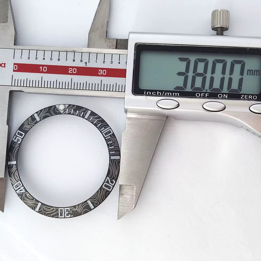 OUMASHI Uhrenteile Keramik Lünette Einsatz, 38mm * 30,7mm, Herren - Bild 2