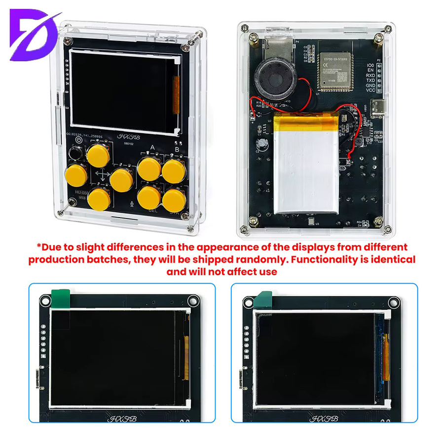 Diymore DIY Elektronik-Bausatz Multifunktionale Handheld-Spielkonsole mit LCD-Display und Wetteruhr zur Schweiß-Praxis - Bild 4