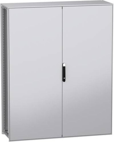 Schneider Electric Standschrank Verteilungsschrank aus Stahl in Grau und Schwarz, Höhe: 160 cm - Bild 1