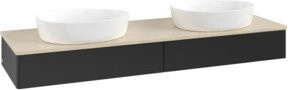 V&B Waschtischunterschrank Antao mit integrierter Beleuchtung, Blau, B/T/H: 160 x 50 x 2 cm - Bild 1