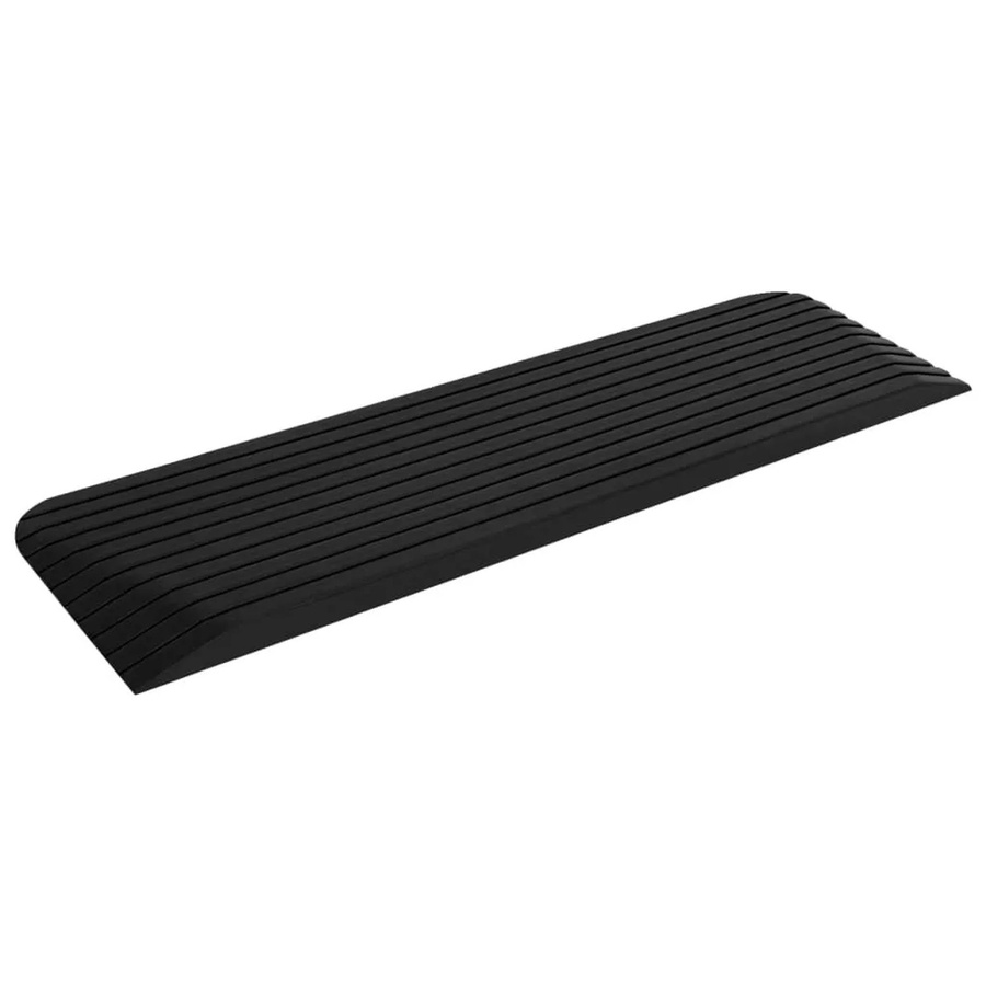 DELUKE Brückenschwellenrampe THEO Kabelbrücke Bodenschwelle Überfahrschutz aus Gummi, Farbe: Schwarz, B/T/H: 110 x 32 x 3,8 cm - Bild 2