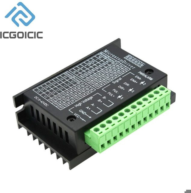 ICGOICIC Schrittmotortreiber TB6600 für NEMA 42/57/86 Typ, 4,0 A Stepping Controller in Schwarz - Bild 1