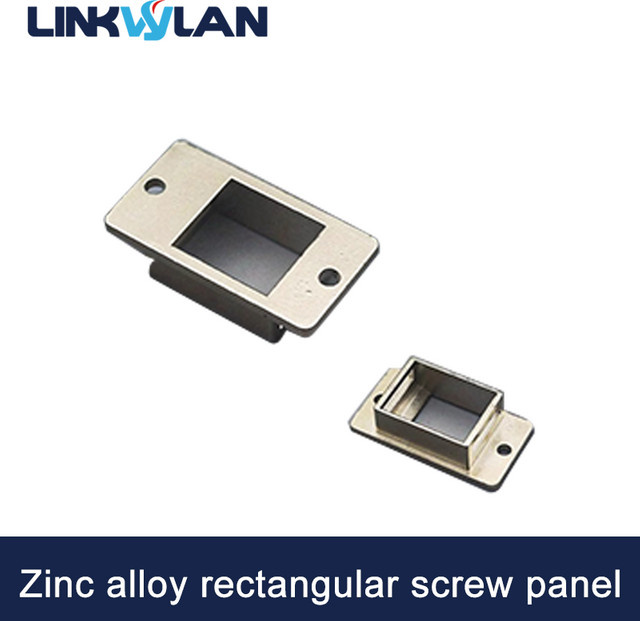 Linkwylan RJ45 Keystone Adapter Halter aus Zinklegierung mit 1 Port in Silber - Bild 1