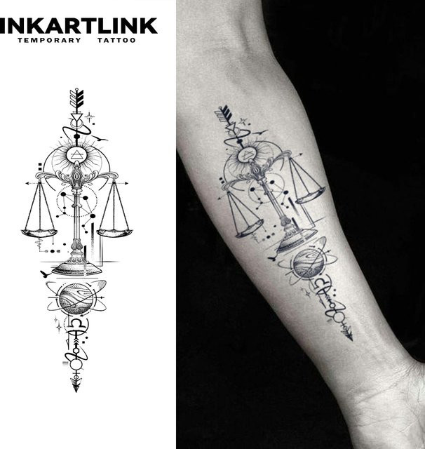Balance Temporäres Tattoo, wasserfester semipermanenter Aufkleber, Unisex - Bild 1