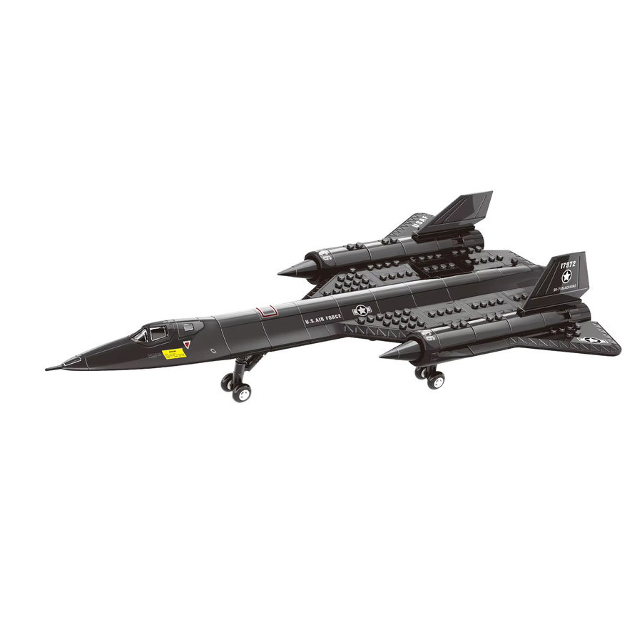 Forange SR-71 Blackbird Aufklärungsflugzeug-Modell, Baustein-Set, 183 Teile, ab 6 Jahren - Bild 4