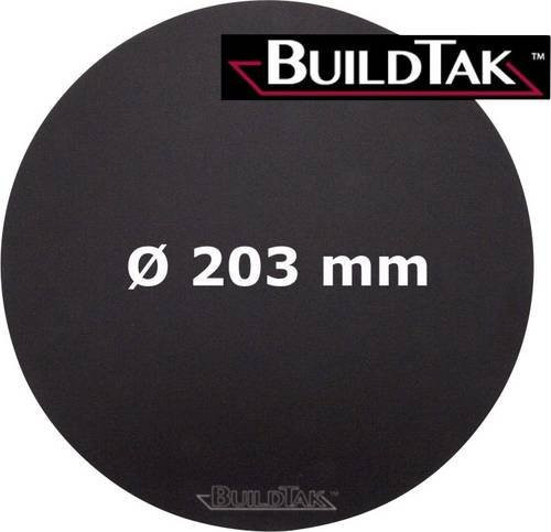 BuildTak Druckbettfolie für FDM-Drucker, Schwarz, Durchmesser: 203 mm - Bild 1