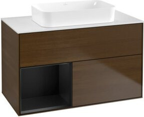 V&B Waschtischunterschrank Finion in Walven mit lackierter Oberfläche, Breite: 100 cm, Tiefe: 60,3 cm - Bild 1