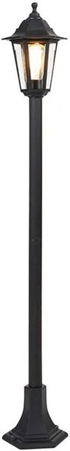 QAZQA New Haven Klassische Gartenlaterne Schwarz IP44 dimmbar mit E27 Fassung - Bild 1