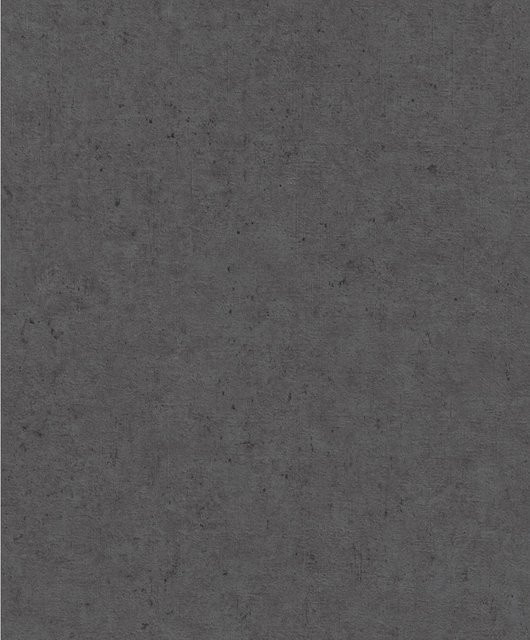 Rasch Vliestapete Factory V Beton Offblack in Steinoptik, Farbe: Schwarz/Grau, Breite: 0,53 m, Länge: 10,05 m - Bild 1