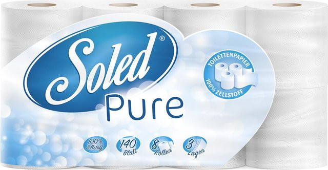 Soled Pure Toilettenpapier in Weiss - Bild 1