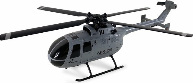 Amewi Bölkow Bo 105 AFX-105 RC VTOL Flugzeug RTF Grau - Bild 1